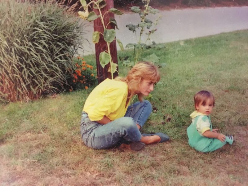 A special bond: Regina and her Mum back in 1984