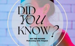 I host another podcast that is called OFF THE RECORD – Podcasting with impact