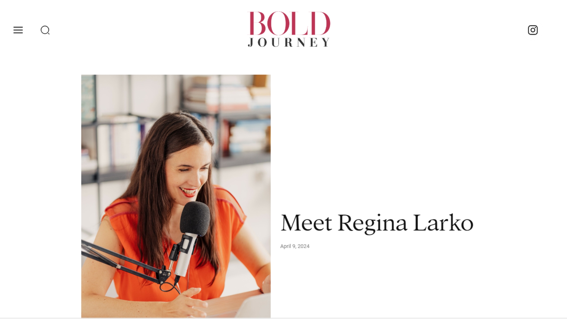 Regina Lako-Press-Bold Journey