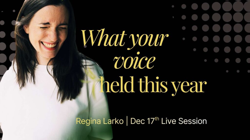 What Your Voice Held This Year